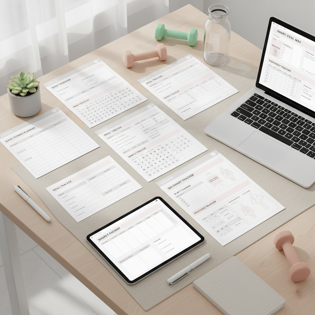 All-in-One Digital Fitness Planner 2025