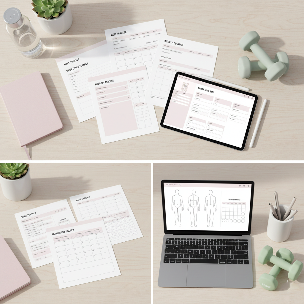 All-in-One Digital Fitness Planner 2025